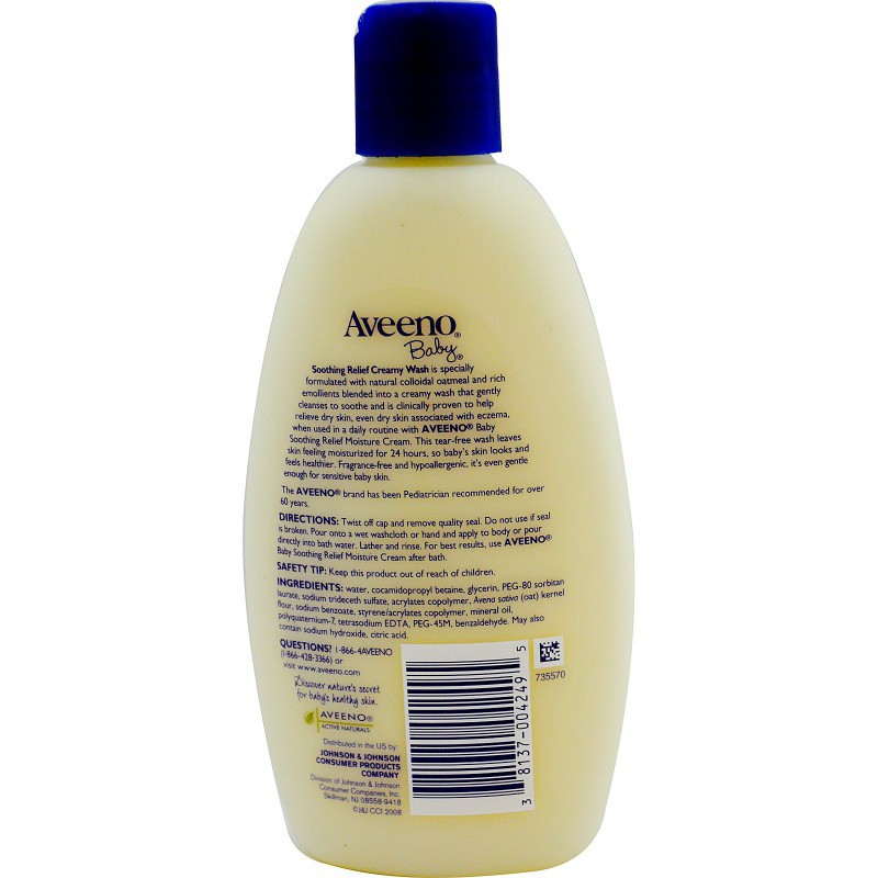 Aveeno Baby Soothing Relief Creamy Wash - 236 ml