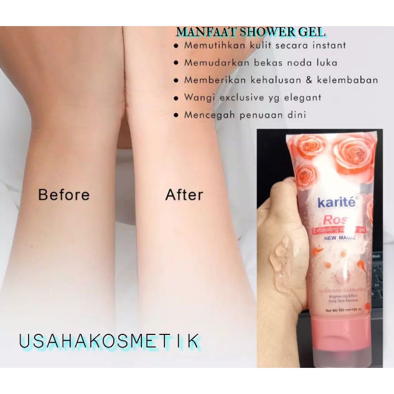 TERMURAH  SHOWER GEL ROSE KARITE NEW MAGIC  NO.68104