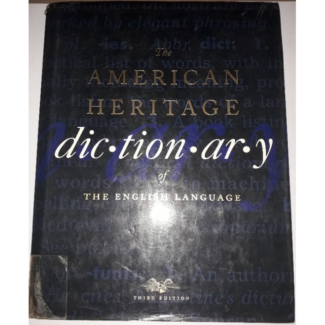 THE AMERICAN HERITAGE DICTIONARY OF THE ENGLISH LANGUAGE (ORIGINAL)