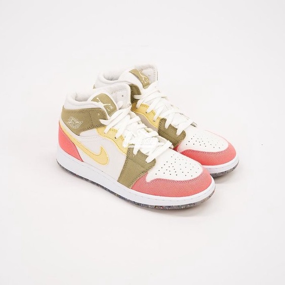 Jual Air Jordan 1 Mid SE Pastel Vivid Green Grind GS