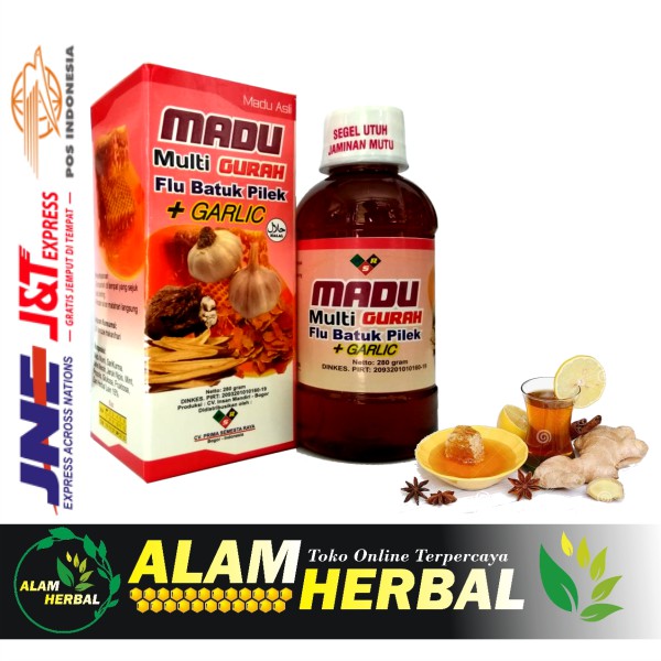 Madu Gurah Batuk Filek Multi Gurah Plus Garlic Indonesia