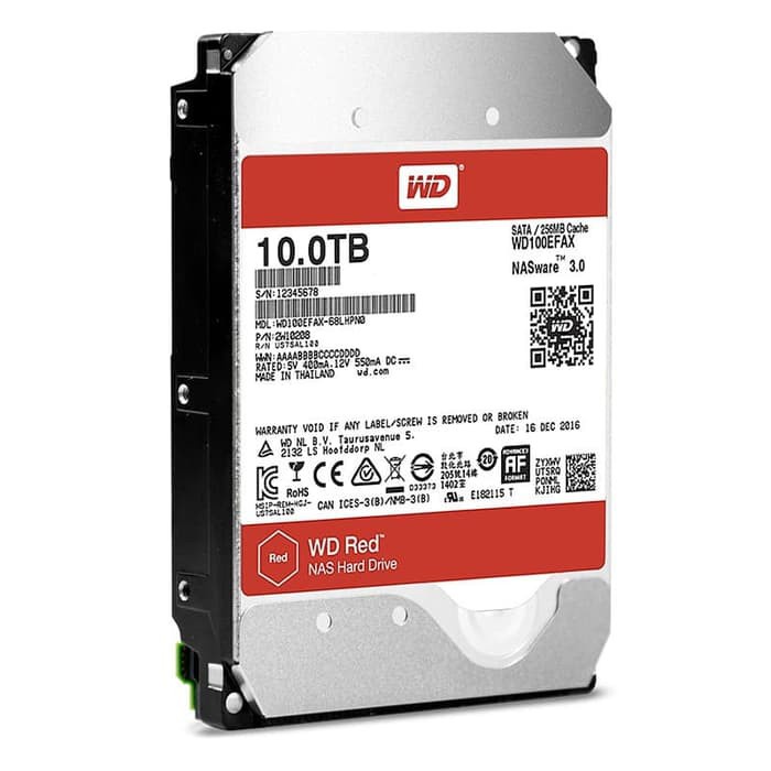 Harddisk HDD WDC 10TB SATA RED - Hardisk WD RED 10TB 3.5 Inch SATA