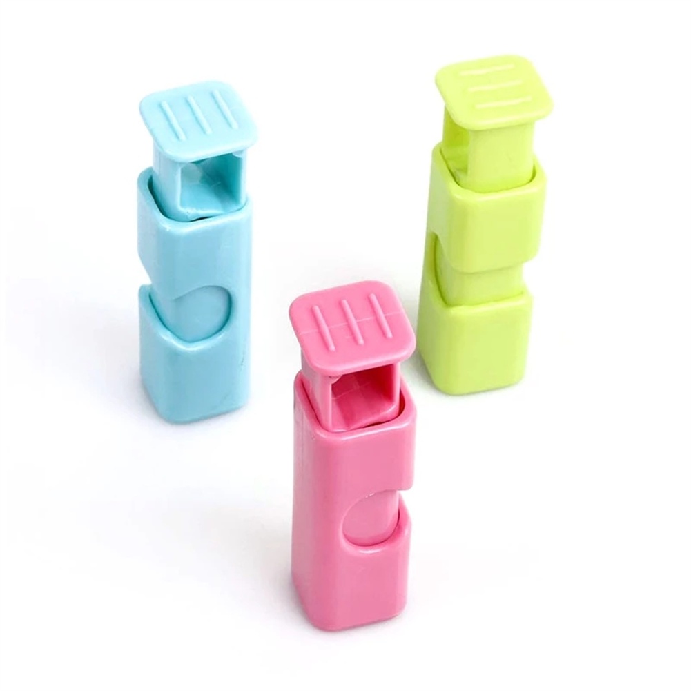 ღ 5Pcs Elastis Makanan Ringan Sealing Klip Penyimpanan Sealing Bag Sealer Makanan Dekat Clamp Segel Alat Dapur Segar menjaga Plastik Tas Aksesoris