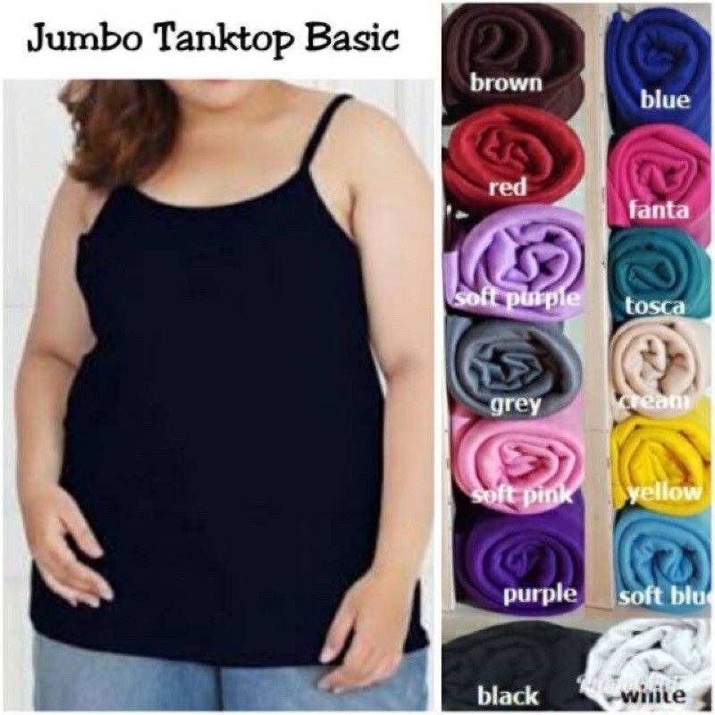 TankTop Jumbo | Tangtop | Tengtop | singlet | Kaos Dalam Wanita Tali kecil jumbo