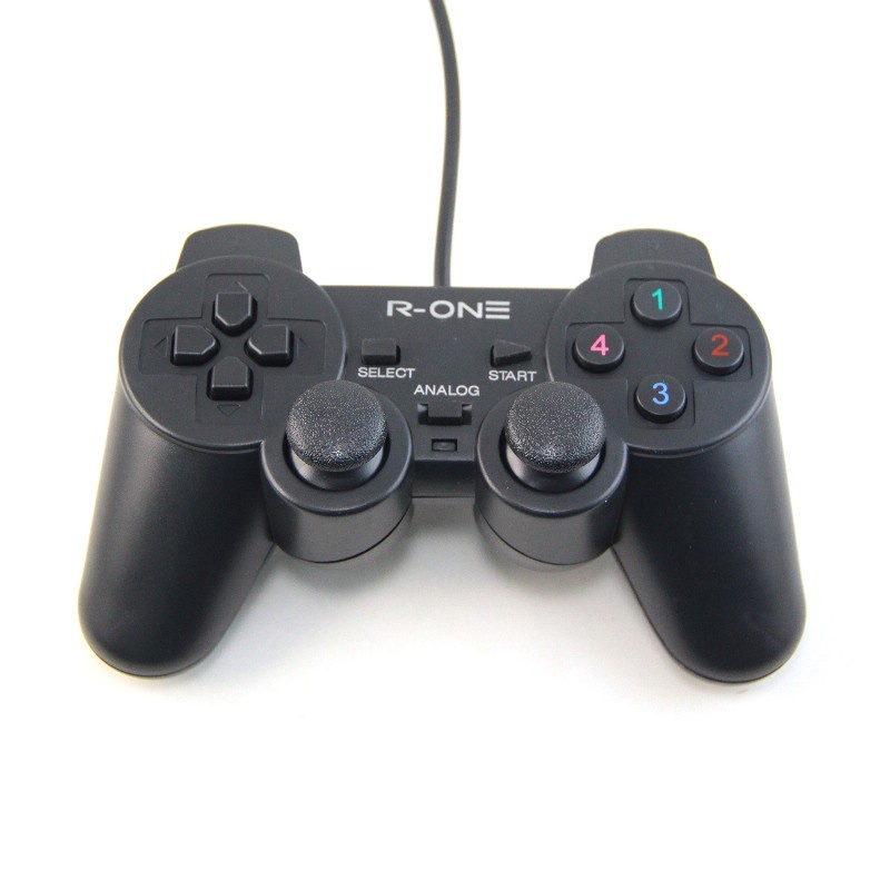 GAMEPAD SINGLE GETAR R-ONE - ACC PC GAMING JOYSTICK PLAYSTATION MURAH