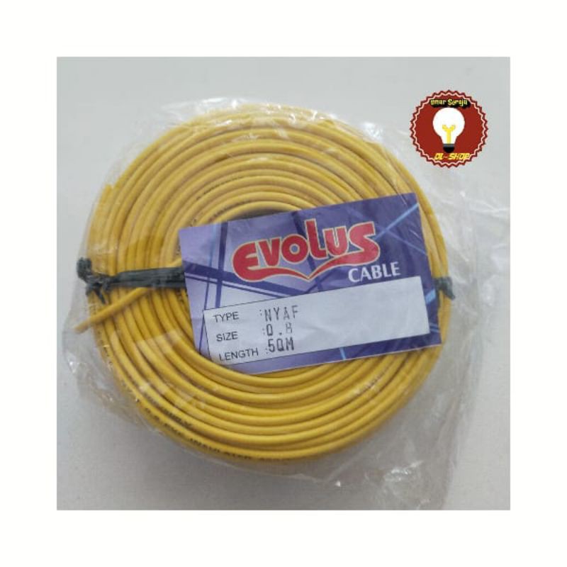 Kabel nyaf 0,8 50m/kabel serabut 0,8/kabel kecil serabut