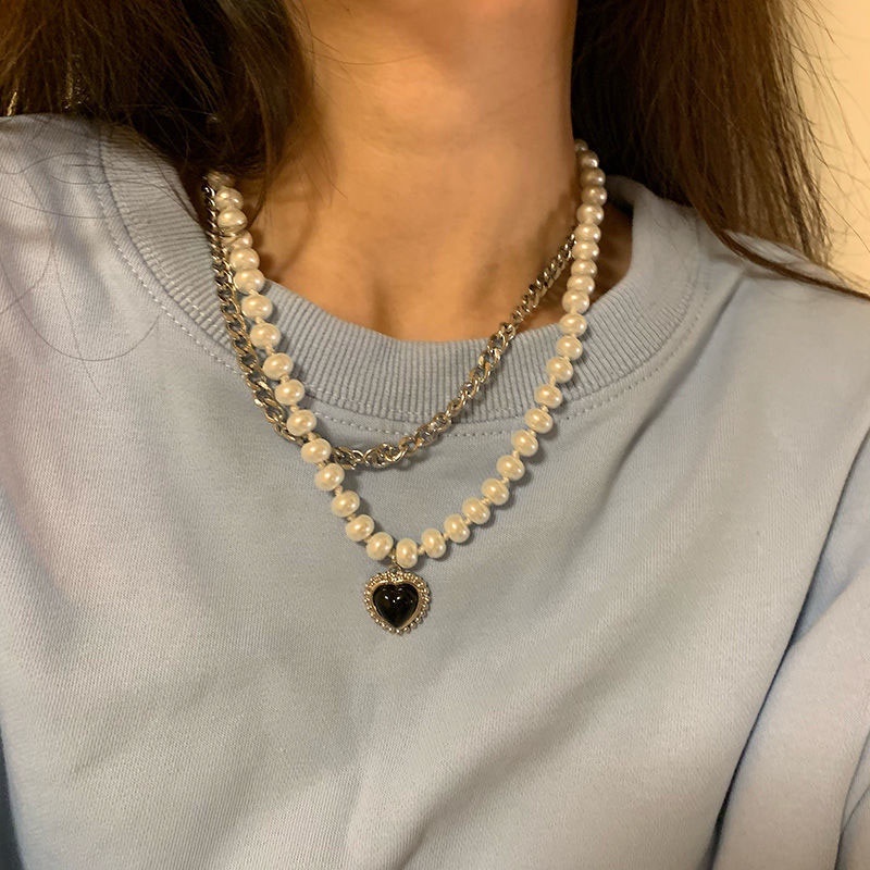COD✨1 Pcs Kalung Cinta Love Emas Fashion Korea Lucu Necklace Pendek Wanita Gadis Hadiah Perhiasan Aksesoris