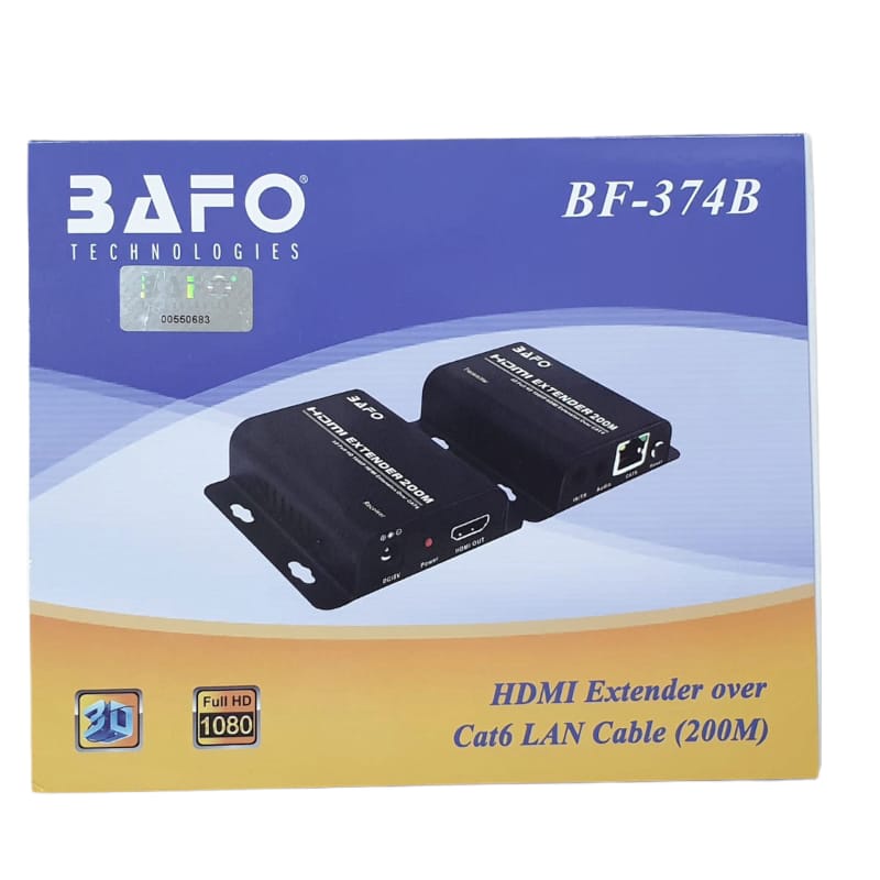 Bafo HDMI Extender 200Meter Over Cat6 BF 374B