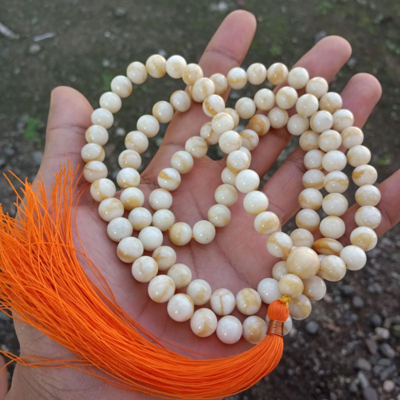 Tasbih Batu Marjan Coral Putih Asli, Tasbih 99 Butir