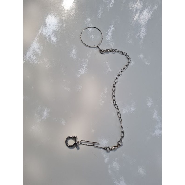 Rantai burung parrot afgrey bayan set ring omega
