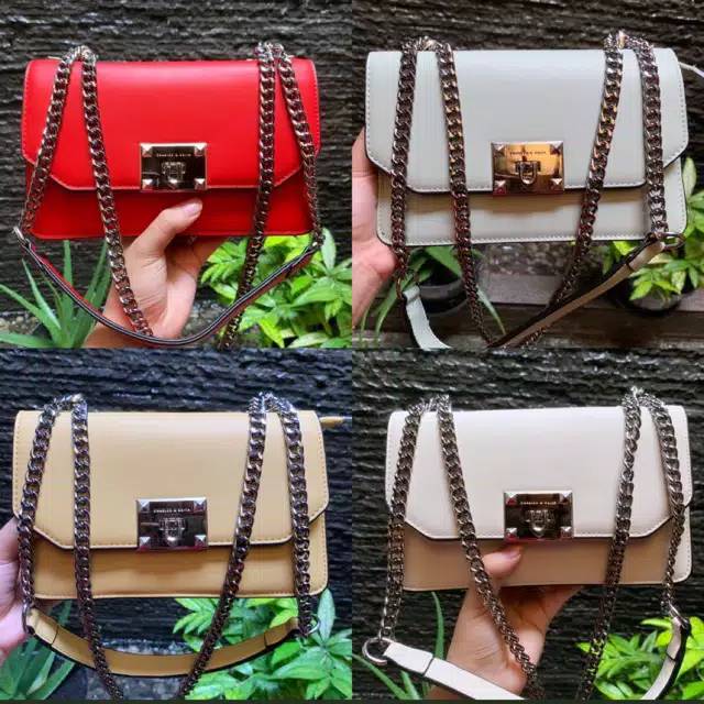 BEST SELLER CHARLES & KEITH EMBOSS FRONT FLAP