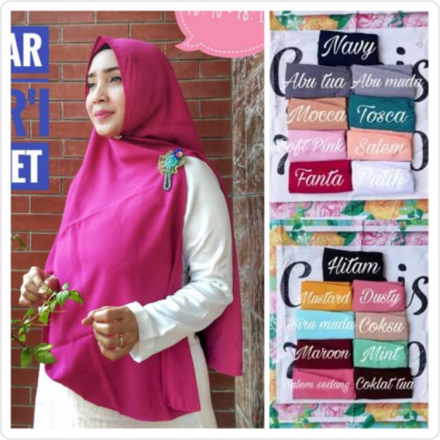 KHIMAR SYARI NON PET JUMBO CANTIKA