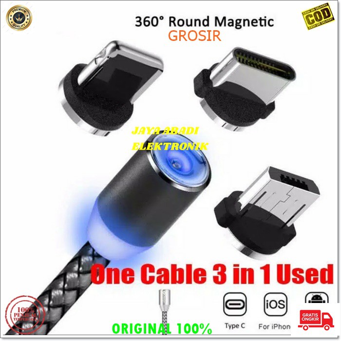 J211 KABEL DATA MAGNET 3IN LAMPU LED 3A JACK 3 JENIS CHARGER MAGNETIC SUPER FAST CHARGING MAGNETIK FASTER SPEED QUIC CAS UNIVERSAL BISA SEMUA JENIS HP YANG USBNYA SUPPORT DENGAN LAPISAN YANG KUAT DAN SUPER AWET DAN HARGA SANGAT TERJANGKAU