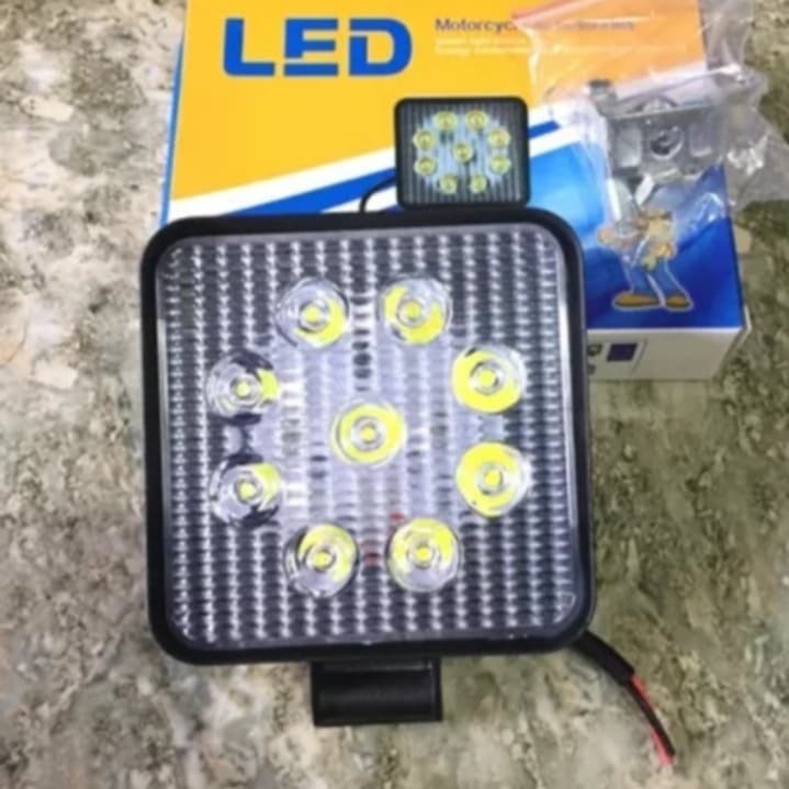 Lampu Sorot Mini Led Worklight lampu tembak 27watt 9 Mata