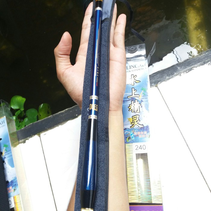 Joran Tegek Oregon Silincah 240cm Kaku Ruas Pendek Tulcuk