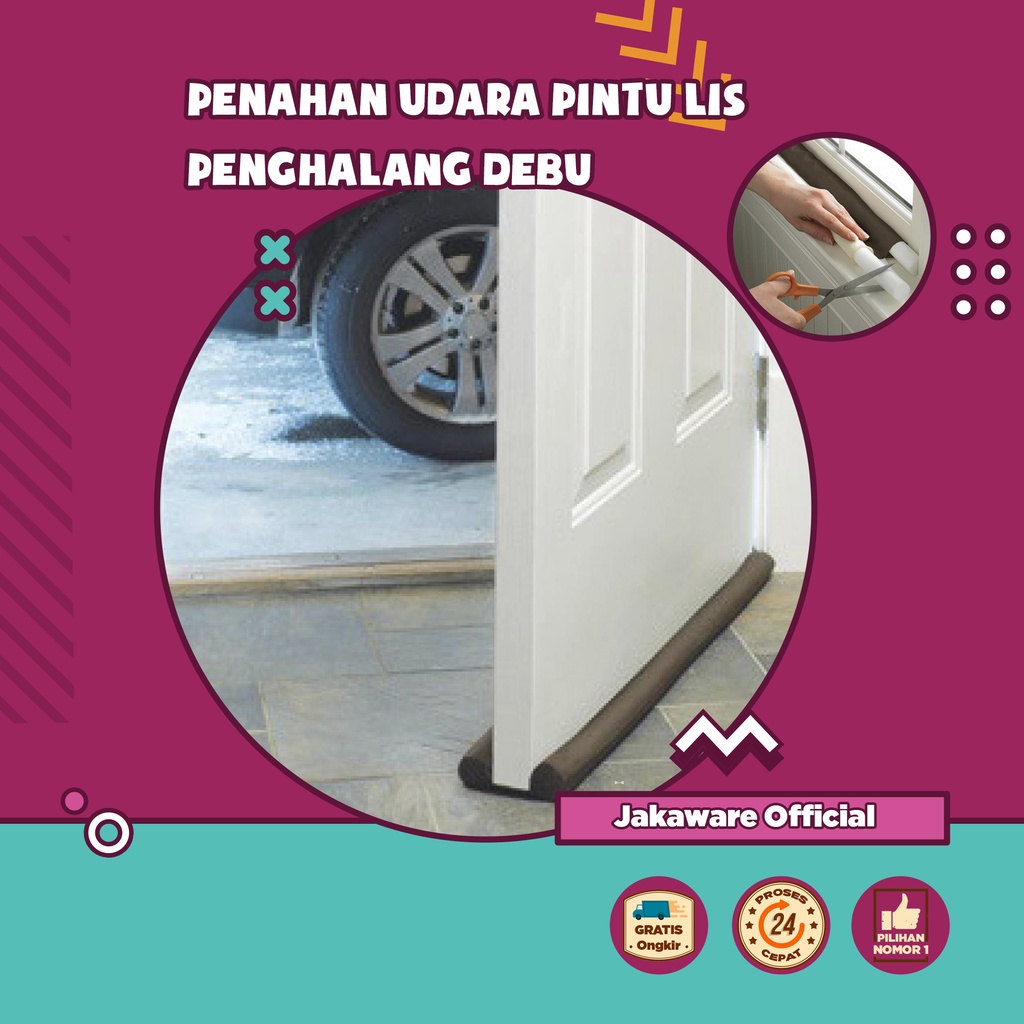PENAHAN UDARA PINTU LIS PENGHALANG DEBU BAWAH LIST LUBANG ANTI SERANGGA AIR TIKUS KECOA KECOAK SEMUT