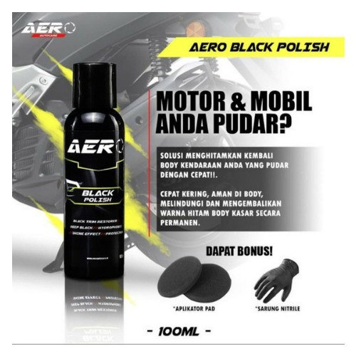 Aero Black Polish Poles Mobil Motor seperti Baru 100 ml 128101