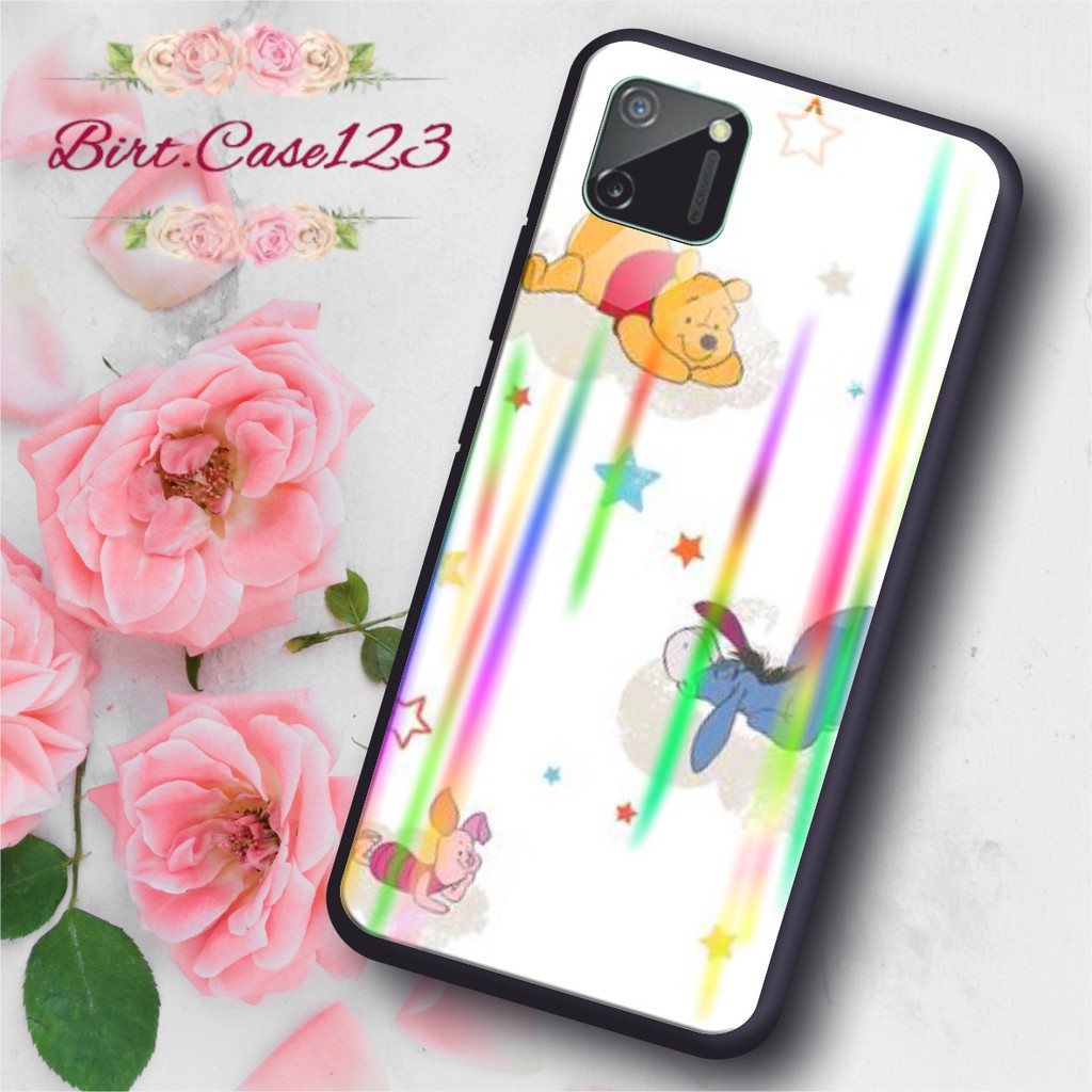 BC Case Gambar WINNIE THE POOH back case glass aurora realme c1 c2 c3 3pro x xt 2 5 5pro 6 6pro etc