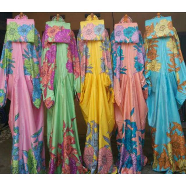 Ecer Grosir Mukena Bali terusan warna motif bunga