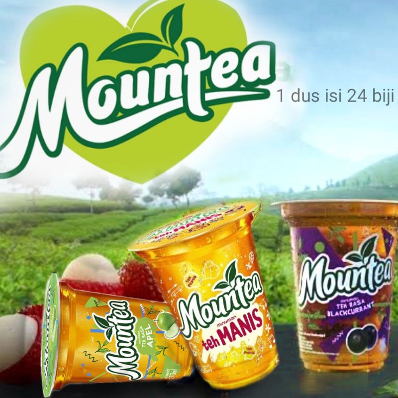 Jual Mountea Gelas 170ml 1 Dus Isi 24 Khusus Gosend Shopee Indonesia