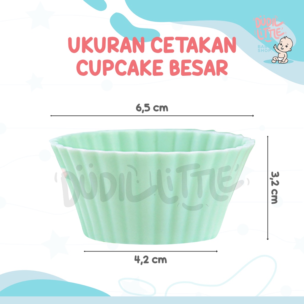 Cetakan Cupcake muffin bento silikon anti lengket flexibel dan Quick release ringan 100% Garansi