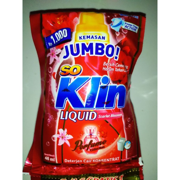 SOKLIN LIQUID DETERGENT CAIR SACHET JUMBO 48ml