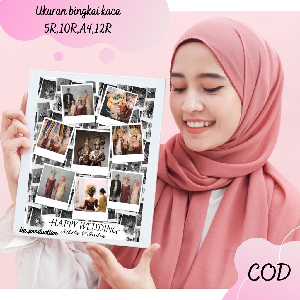 Desain Foto Happy Graduation, Happy Wedding | Kado Wisuda | Edit Foto Ulangtahun