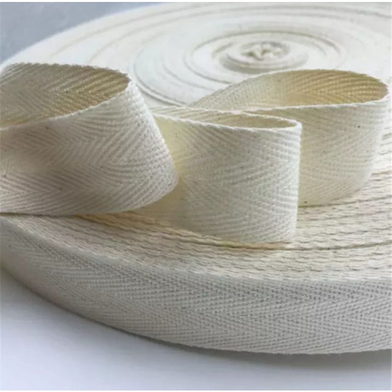 Bisban 4 cm twill tape bias tape katun ketebalam 0.9mm ( 1 rol / 36yard / 32m )