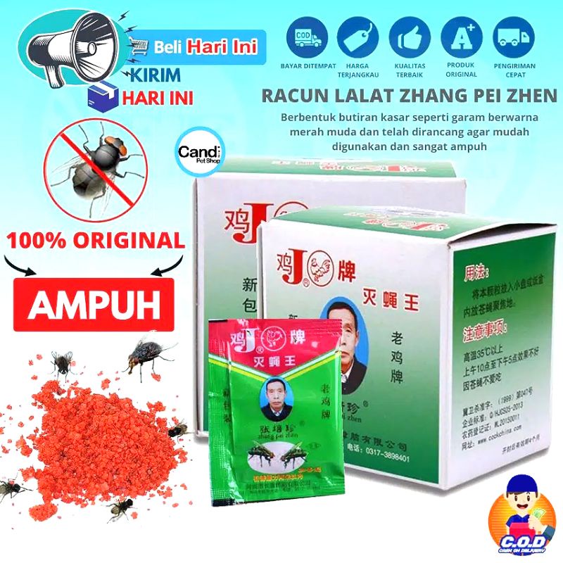 RACUN LALAT ZHANG PEI ZHEN AMPUH ORIGINAL 100% PEMBASMI LALAT