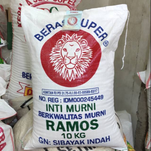 

Beras Kepala Singa Merah Super Ramos Inti Murni (Original 100%)