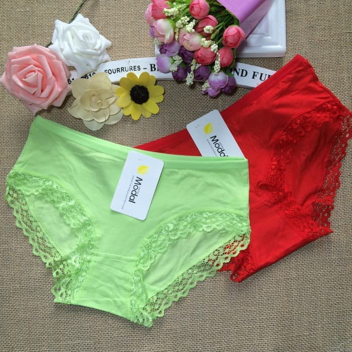 CELANA DALAM WANITA G STRING LINGERIE THONG BAHAN KATUN C099 DISKON 