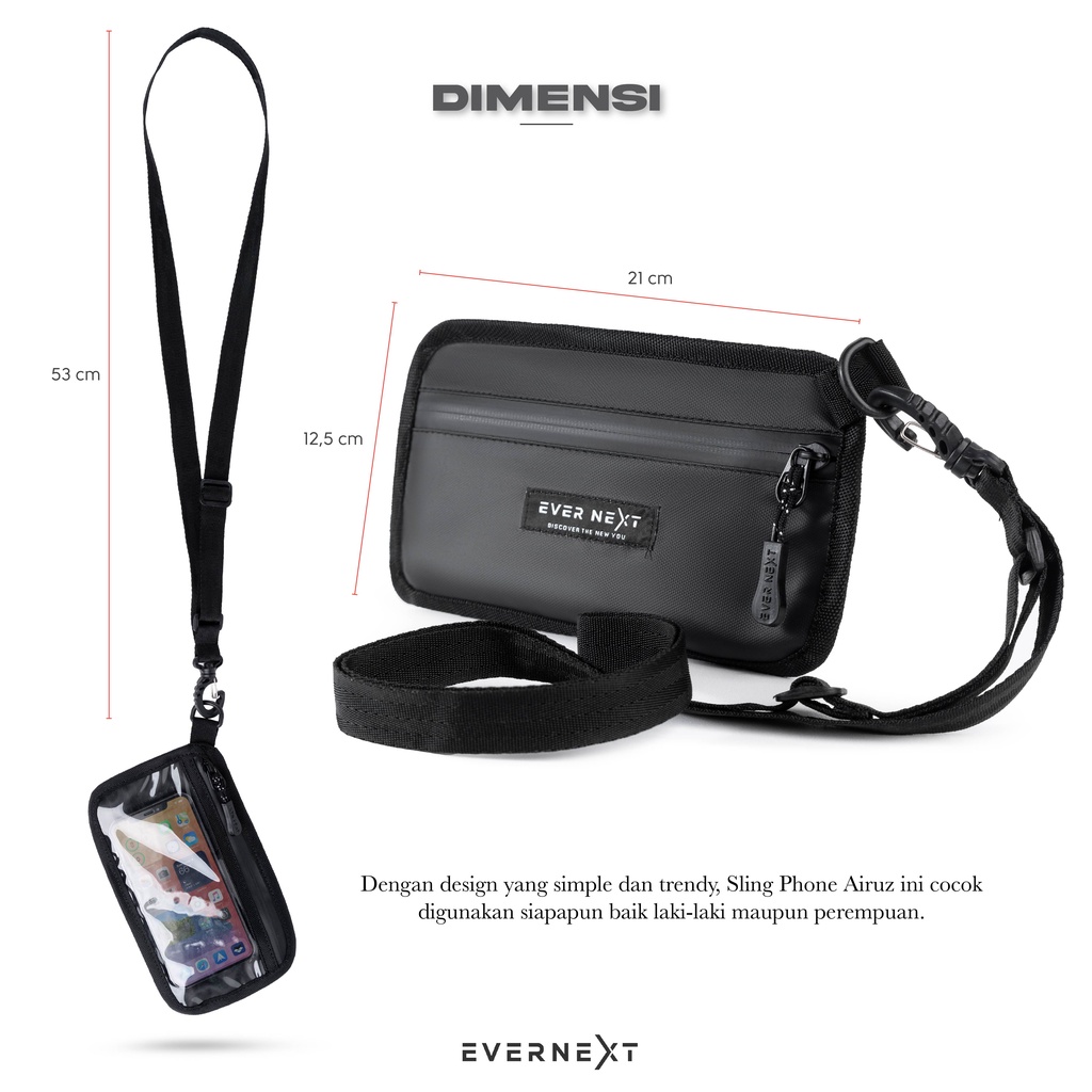 SLING POUCH AIRUZ HANDBAG PHONE DOMPET HP COWOK CEWEK SLING PHONE WATERPROOF PRIA WANITA SLINGBAG ANTI AIR DOMPET SERBAGUNA KARTU KTP ATM SIM STNK E TOLL E MONEY WALLET MULTIFUNGSI AWET TERBARU 2022 MURAH ORIGINAL DISTRO GROSIR COD