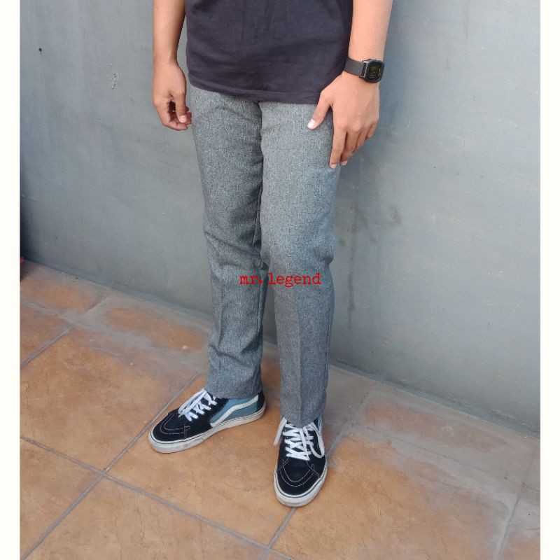 Mr. Legend Celana Formal Pria PREMIUM SLIMFIT WOLL / Celana Kantor/Celana bahan slimfit