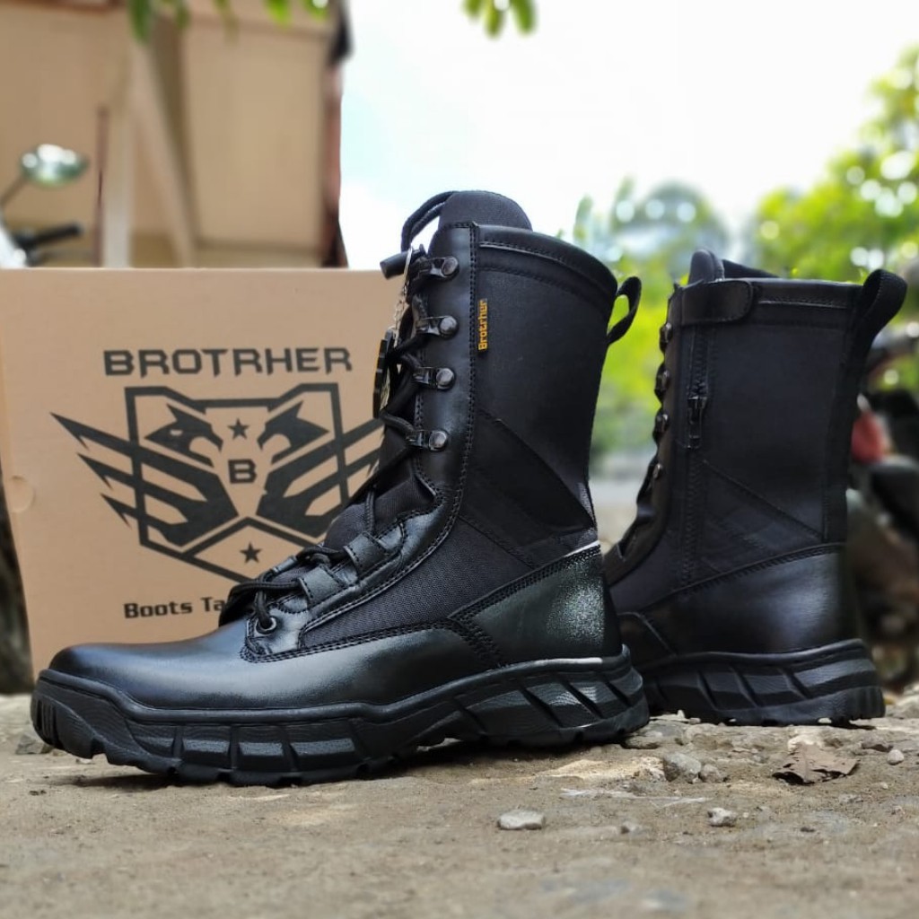 SEPATU PDL BROTRHER GEN6 KULIT ASLI SEPATU PDL TNI POLRI SECURITY SATPAM SEPATU BOOTS PRIA WANITA