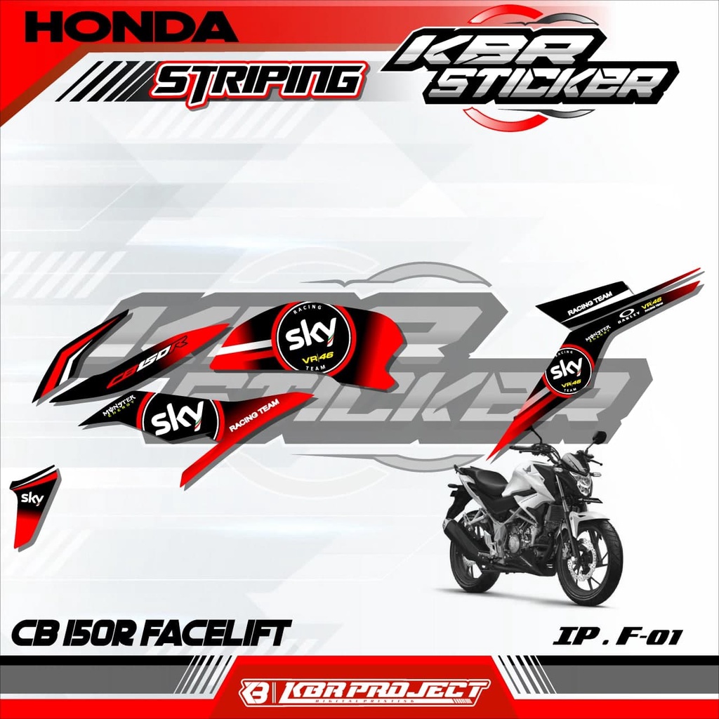 (COD)  STRIPING CB 150R FACELIFT - STRIPING CB 150R  FACELIFT variasi - 01