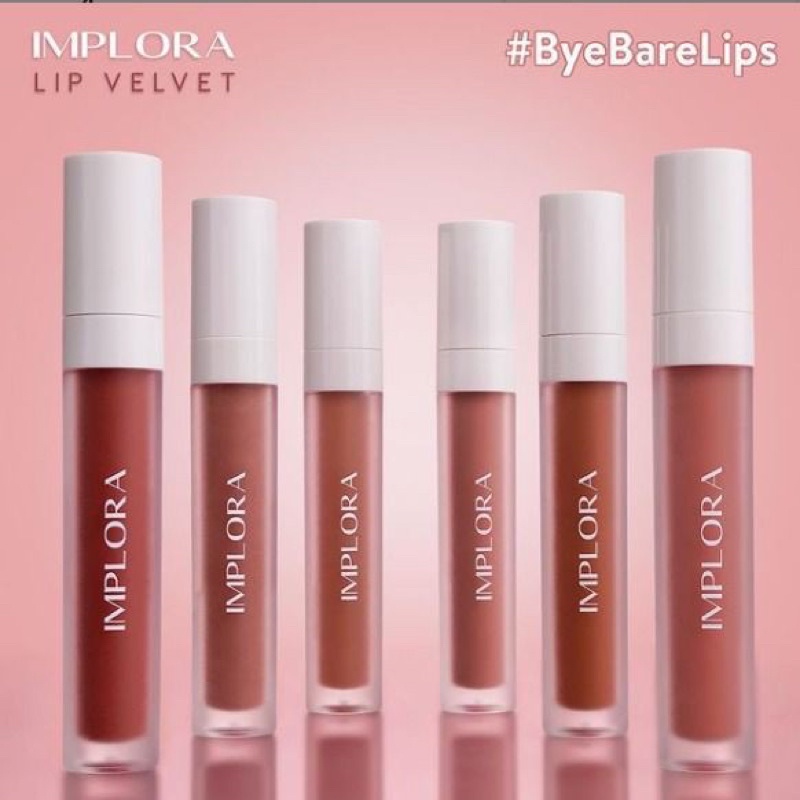 IMPLORA LIP VELVET LIP CREAM MATTE BPOM IMPLORA LIPCREAM LIPSTICK