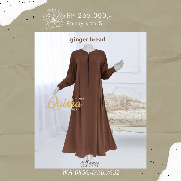 TERBARU     Gamis NewQaisha Fursan Silk by Alhauraa