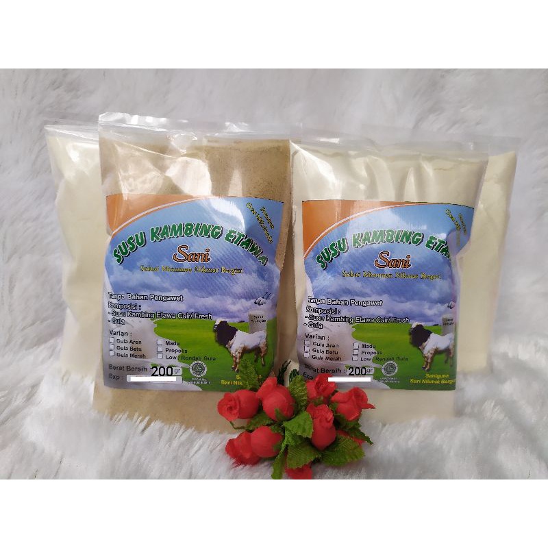 Susu kambing etawa  G1 spesial gula aren/batu/merah +madu/+Propolis