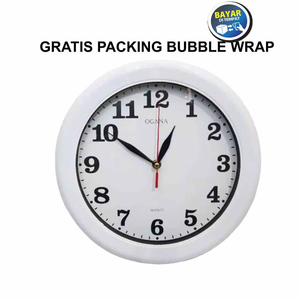 JAM DINDING [GRATIS PAKING BUBBLE] JAM DINDING POLOS DIAMETER 30CM