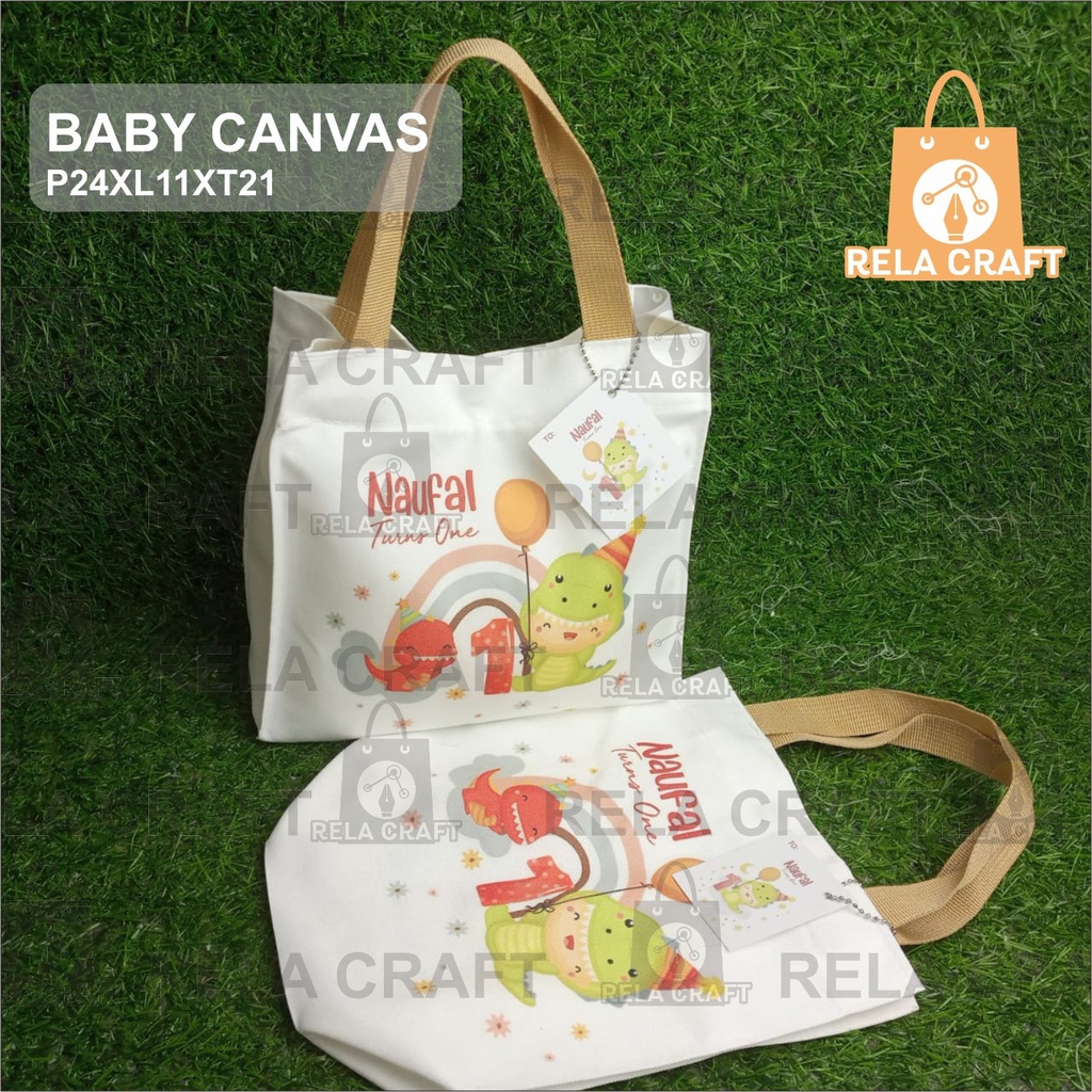 BABY KANVAS CUSTOM/BABY KANVAS ULANG TAHUN/BABY CANVAS CUSTOM/TAS ULANG TAHUN PREMIUM