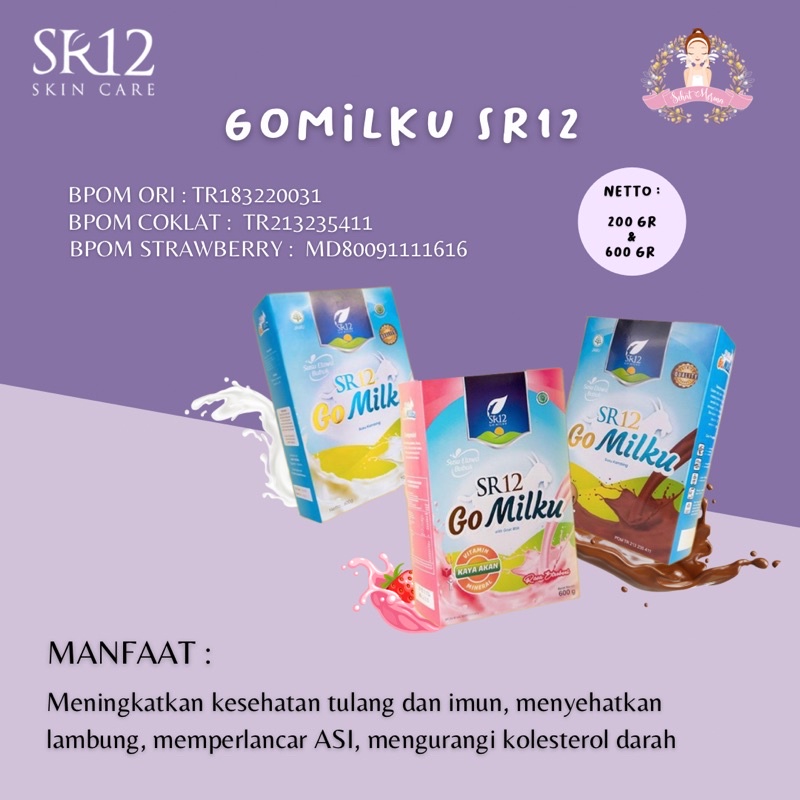 

GOMILKU SR12 SUSU KAMBING / GO MILKU SUSU ETAWA KUALITAS PREMIUM / GOAT MILK BUBUK TANPA GULA BPOM