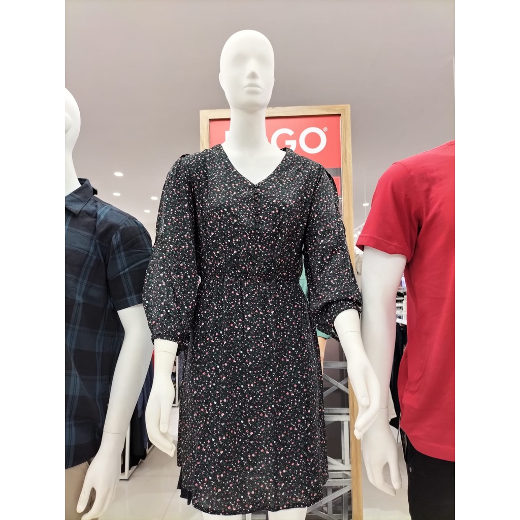 Dress Lengan Balon | Original Remix Jeans | New Arrival | Dress wanita |