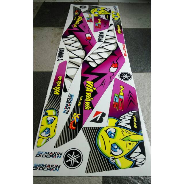 Striping variasi shark ungu mio m3