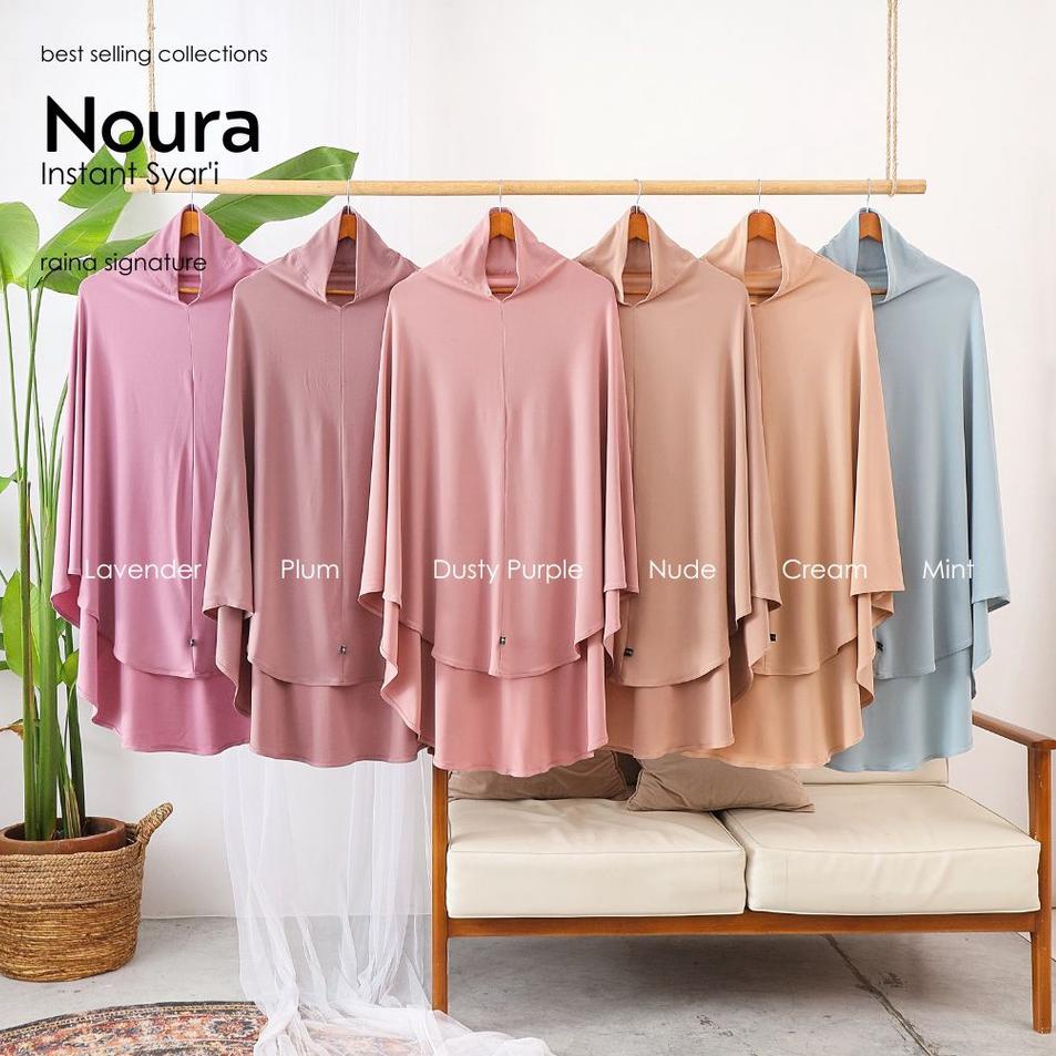 Raina Signature Noura Bergo Instant Jersey Anti Tembem Size Syari –Byh31au22ᴱ