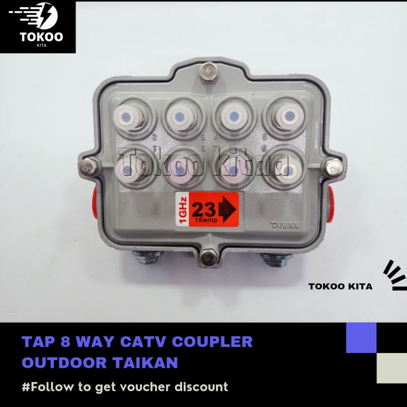 TAIKAN TAP 8 WAY CATV coupler outdoor ORIGINAL