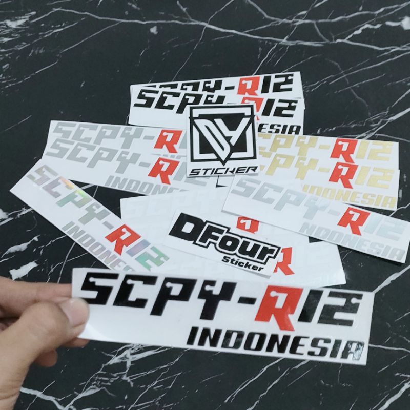 STICKER SCPY R12 SCOOPY R12 CUTTING