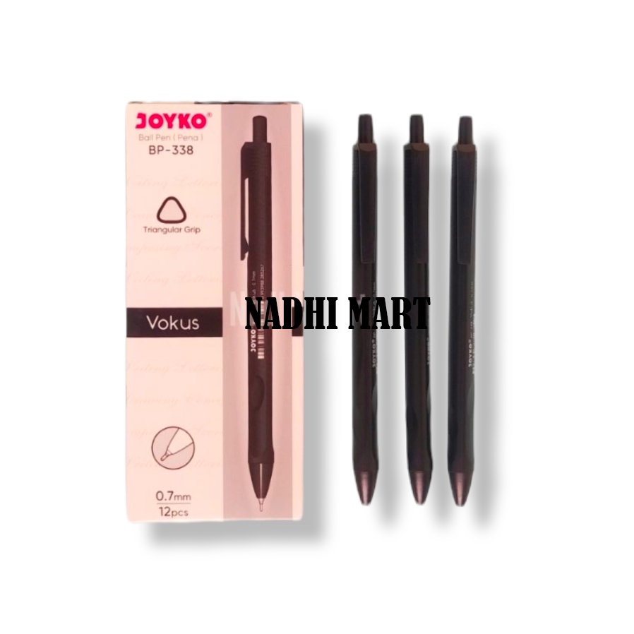 

JOYKO PULPEN 338 0,7 MM HITAM / BP JOYKO 338