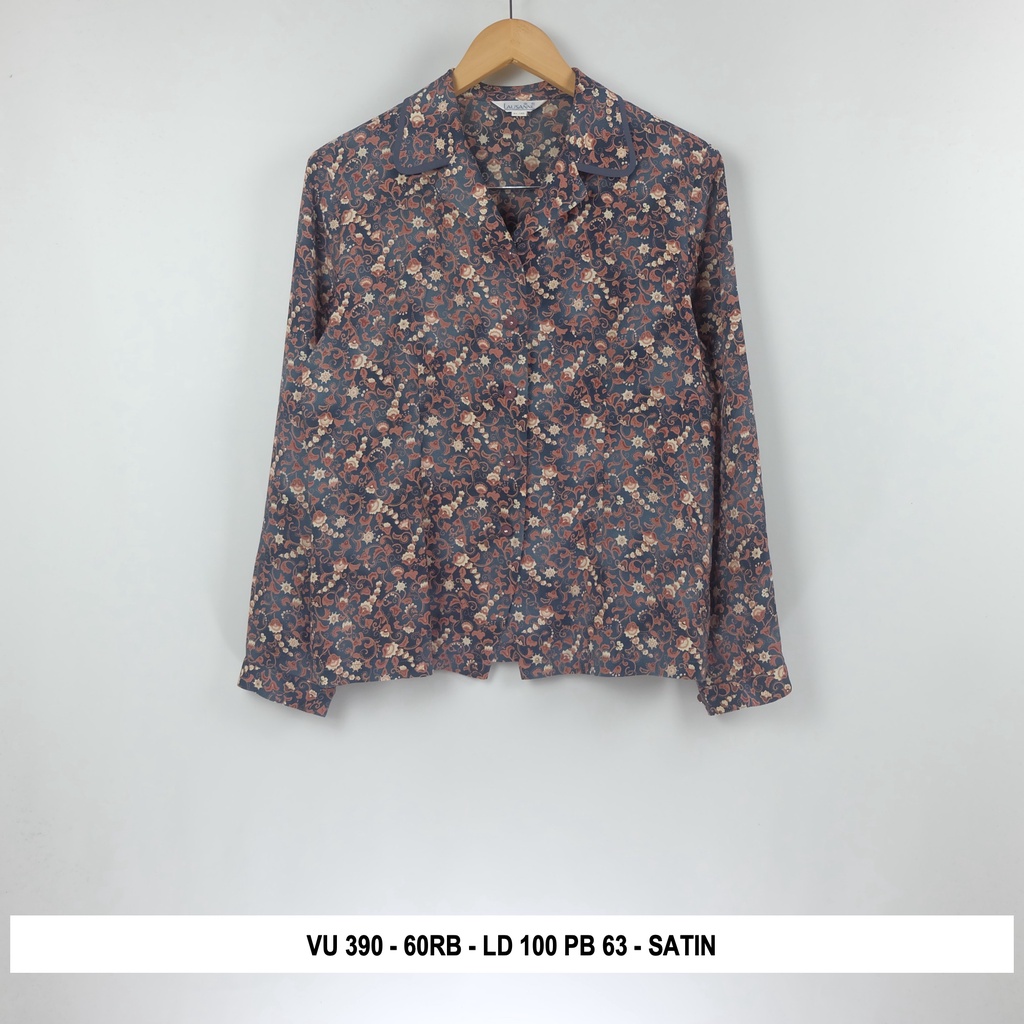 Thrift Blouse Vintage | Kode V4-VU 390