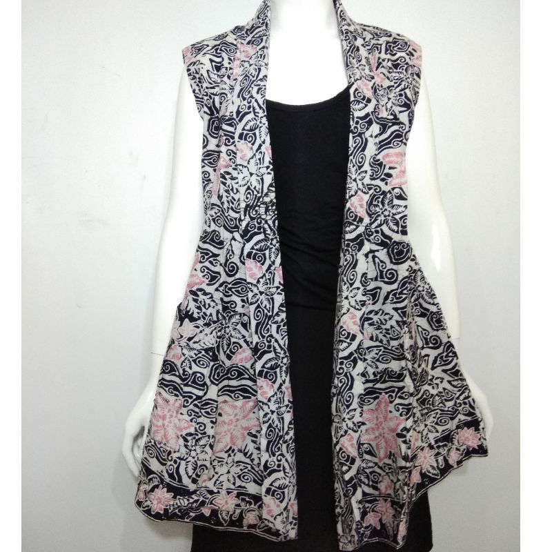 OUTER SASMITA VEST BATIK  ASLI SOLO | WOMEN OUTERWEAR