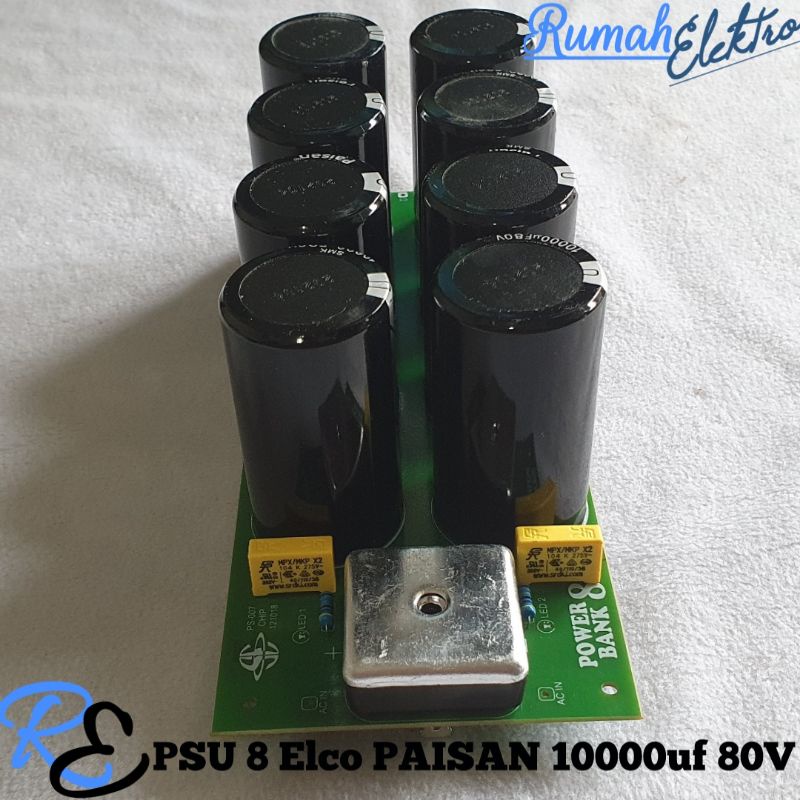 Kit PSU 8 Elco PAISAN 10000uf 80V Dioda Kotak